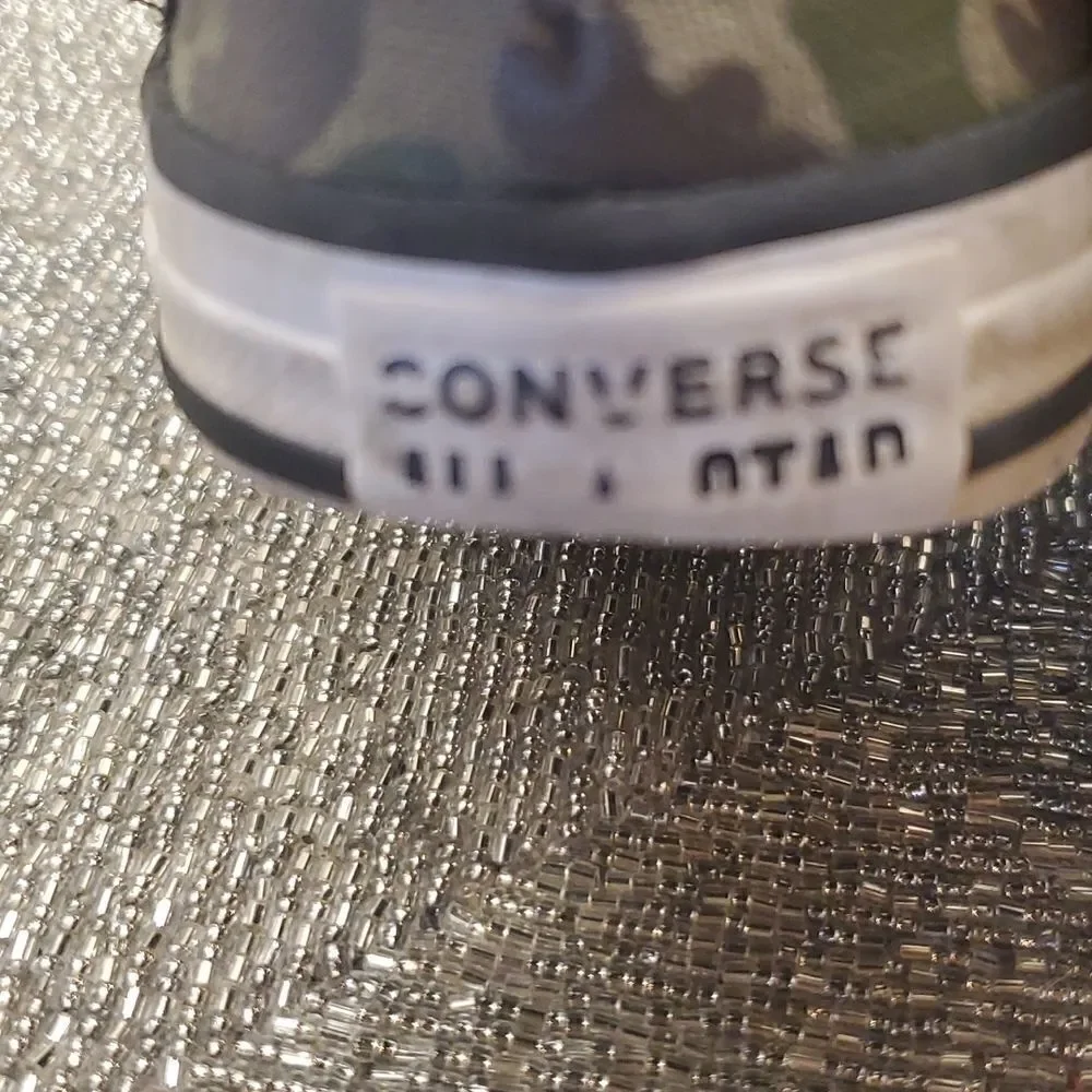‎CONVERSE Kids All-Star Block Party Camo Sneakers - Size 2